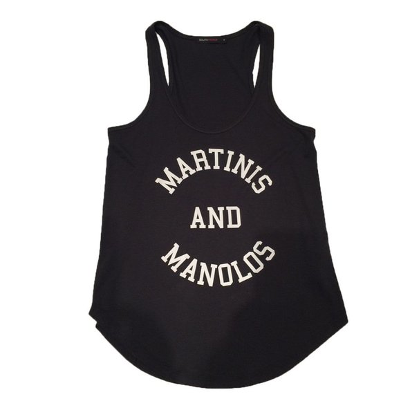 South Parade Tops - Martinis & Manolos tank top. Coolness from Ron Robinson LA boutique 👠